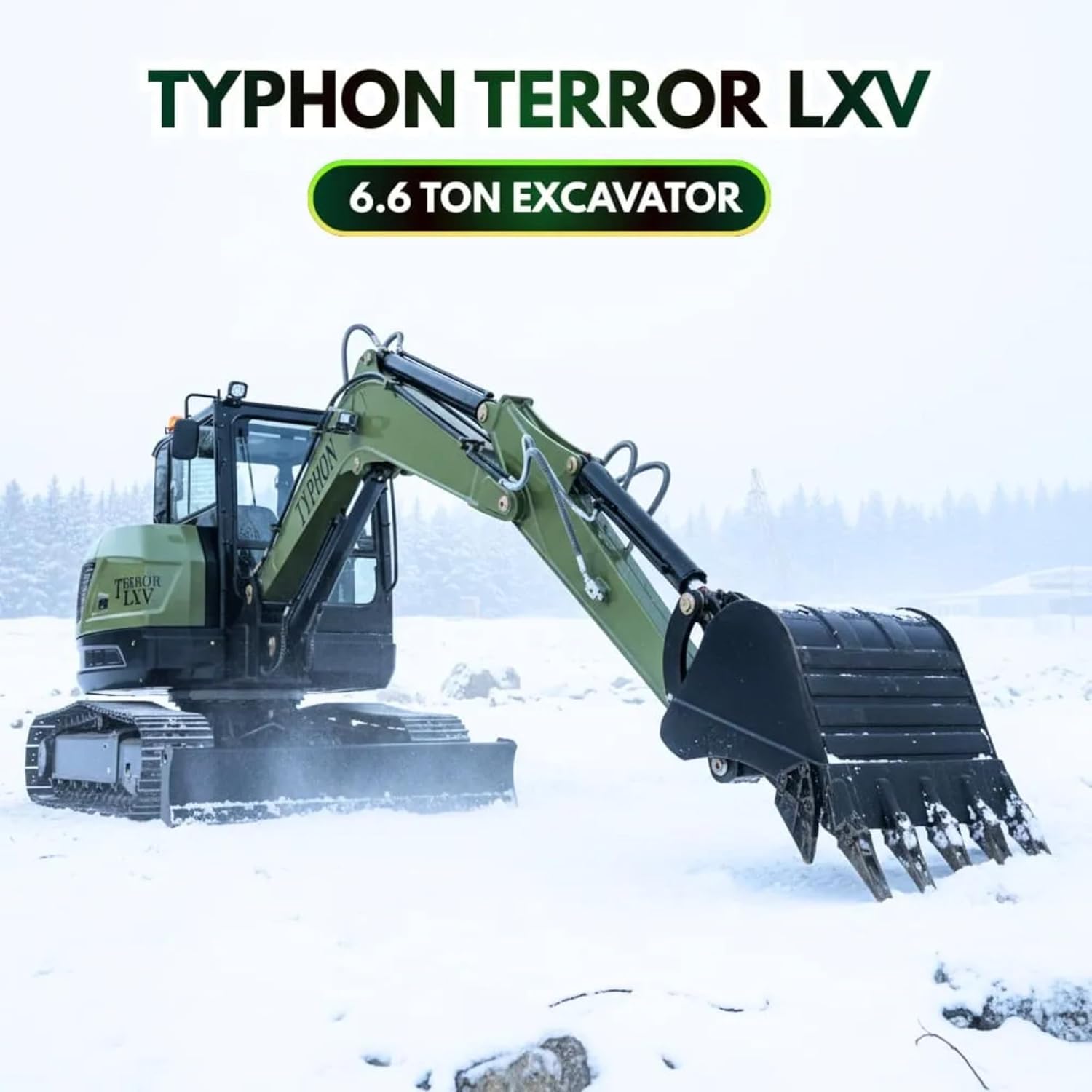 TYPHON Terror LXV 6.6-Ton Excavator review,TYPHON Terror LXV excavator pros cons,Is TYPHON Terror LXV worth buying,TYPHON Terror LXV vs Cat mini excavator,6.6 ton mini excavator review,TYPHON excavator buyer guide unboxing and complete package contents