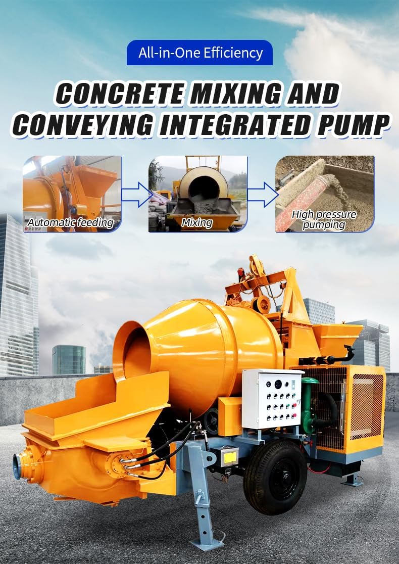portable concrete mixer pump review,concrete mixer pump pros cons,best portable cement mixer pump,should I buy a concrete mixer pump,concrete mixer pump vs trailer pump,hydraulic concrete pump reliable unboxing and complete package contents