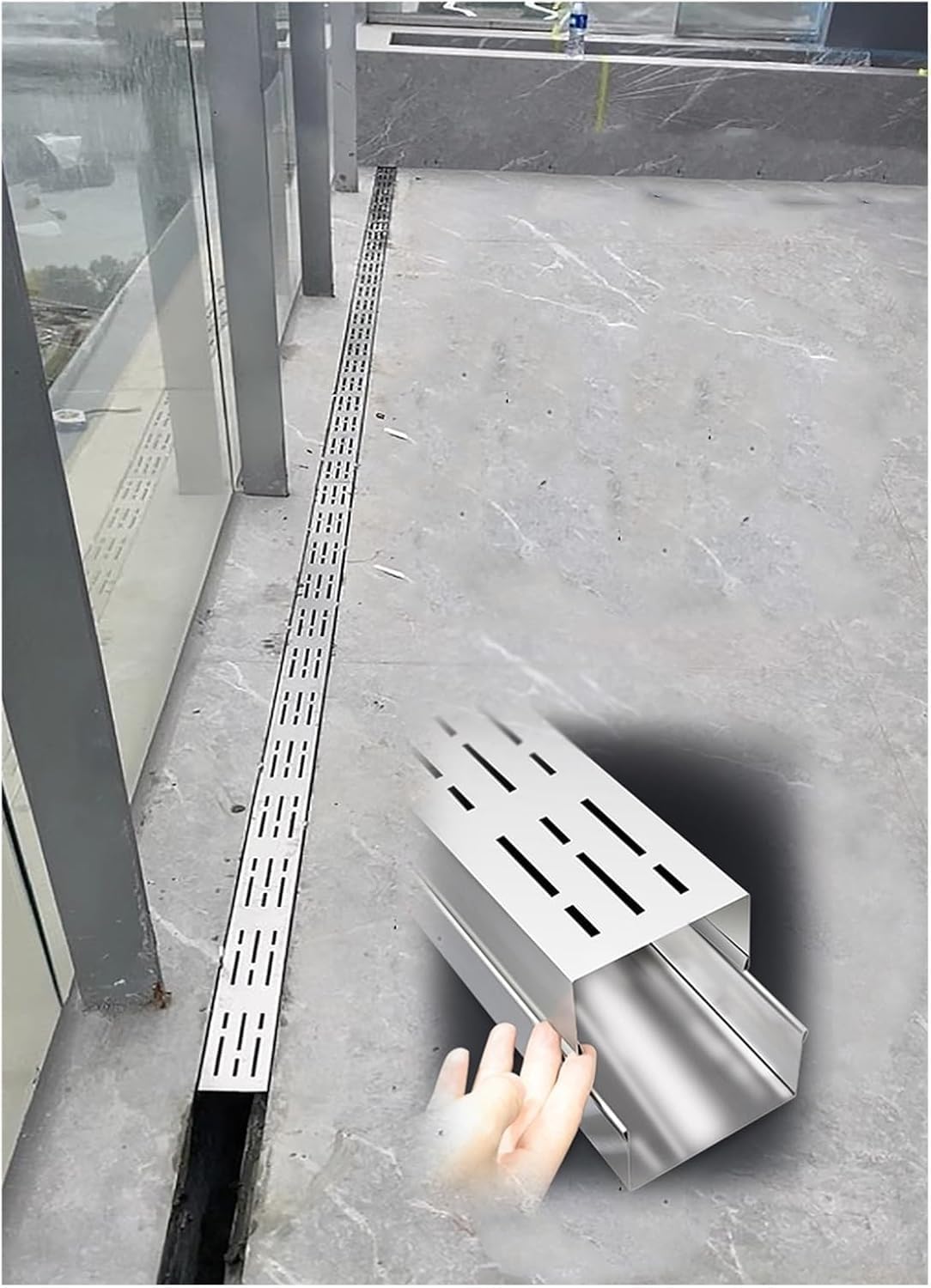 stainless steel drain cover,heavy duty drain grate,removable channel drain,water drainage solutions,easy install drain cover,outdoor drain channel - detailed features and technical specifications