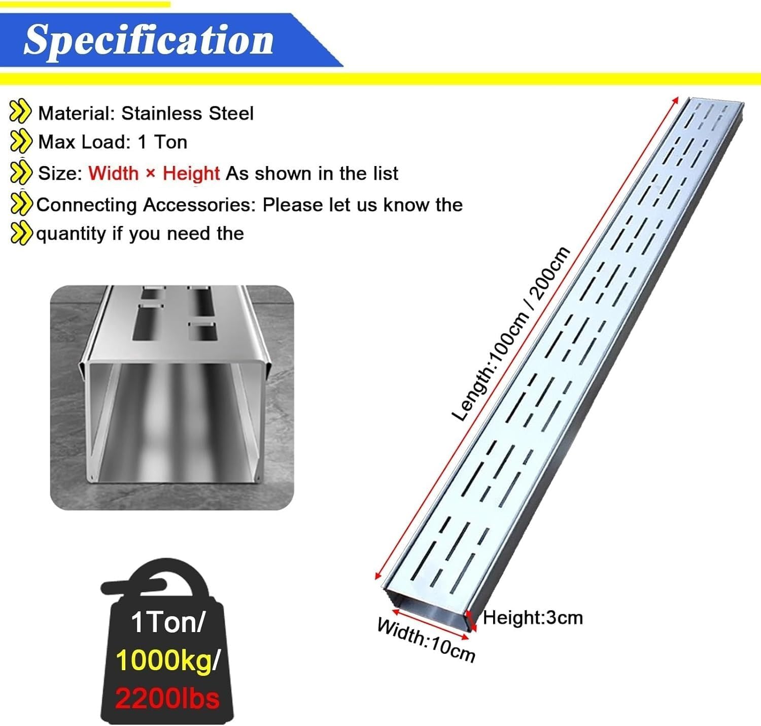 stainless steel drain cover,heavy duty drain grate,removable channel drain,water drainage solutions,easy install drain cover,outdoor drain channel unboxing and complete package contents