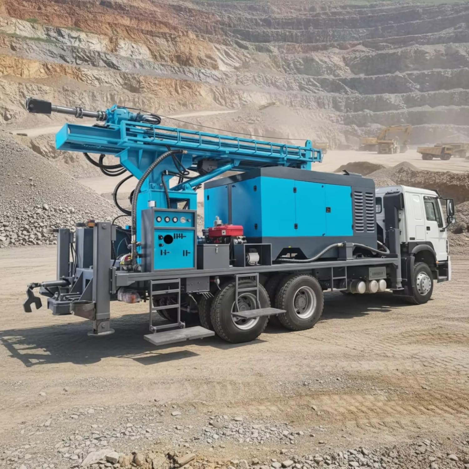 truck mounted water well drilling rig,hydraulic borehole drilling machine,deep well drill equipment review,truck mounted drill rig pros cons,best water well drilling rig for rural projects,should I buy a truck mounted drilling rig unboxing and complete package contents