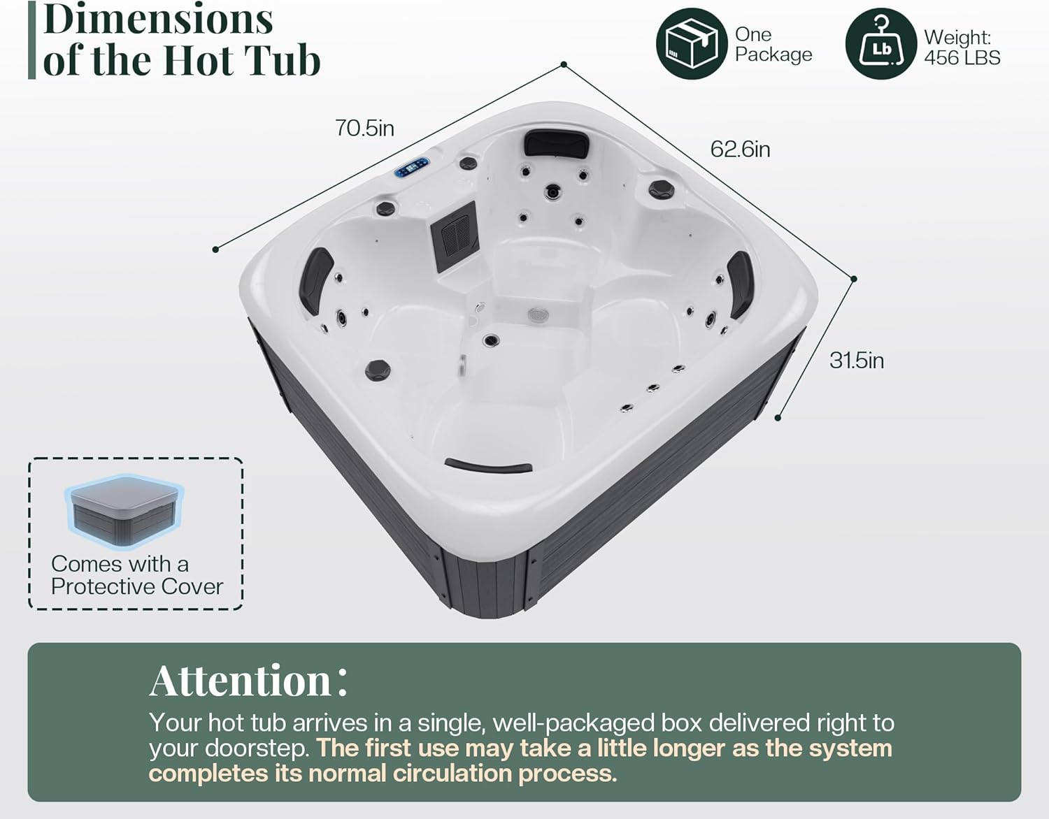 Jocisland 4 person outdoor hot tub review,best 4 person hot tub,Jocisland hot tub pros cons,plug and play hot tub worth buying,Jocisland acrylic hot tub review,should I buy Jocisland hot tub unboxing and complete package contents