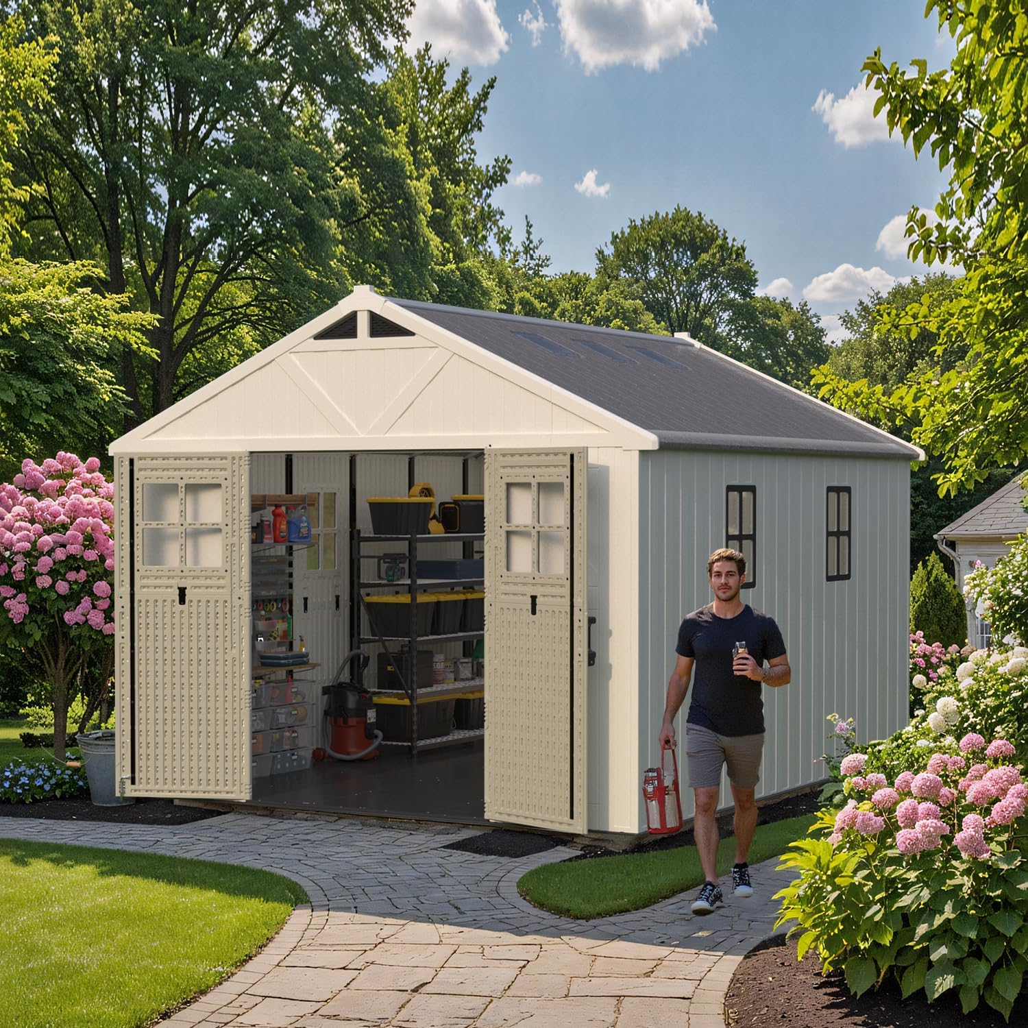 Patiowell 10x12 storage shed review,Patiowell 10x12 storage shed review and rating,is Patiowell storage shed worth buying,Patiowell shed review pros cons,Patiowell 10x12 shed review honest opinion,Patiowell resin shed review verdict unboxing and complete package contents