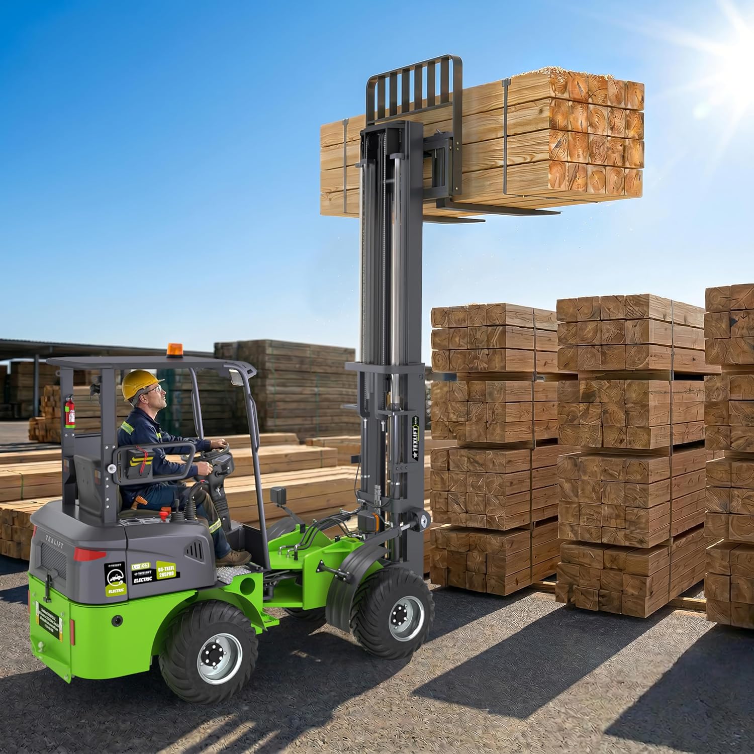 Step-by-step guide for TEXLIFT 2650 lb lithium electric forklift,should I buy TEXLIFT electric forklift,TEXLIFT lithium forklift pros cons,TEXLIFT off-road forklift review,best electric pallet stacker for job site,TEXLIFT 2650 lb forklift worth buying - complete tutorial