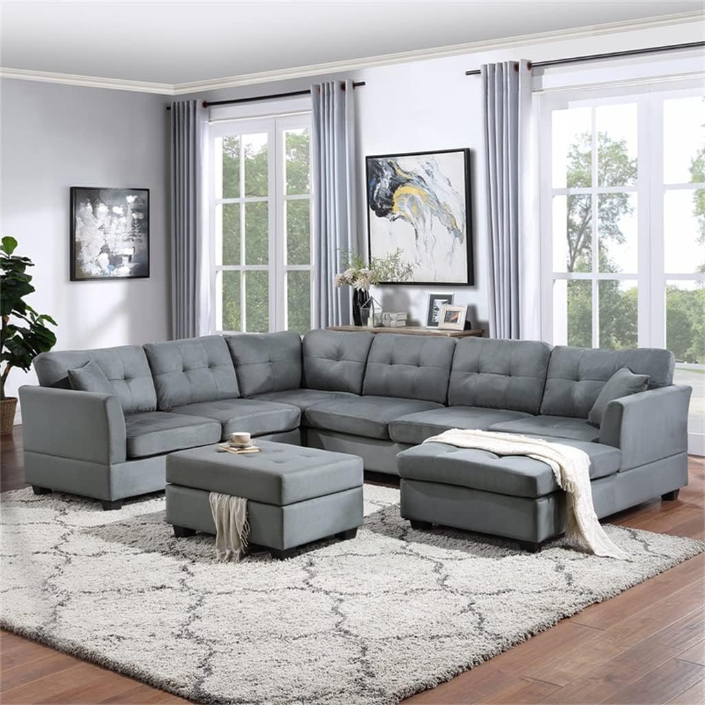 U-Style upholstery sectional sofa review,U-Style sectional sofa review and rating,is U-Style sectional sofa worth buying,U-Style sectional sofa review pros cons,U-Style sectional sofa review honest opinion,U-Style sectional sofa review verdict unboxing and complete package contents