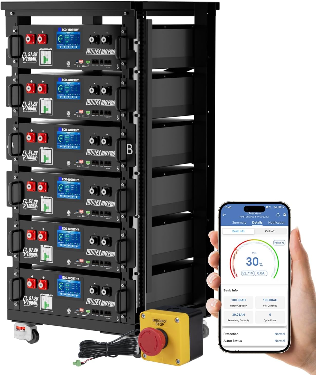 buy ECO-WORTHY 48V 100Ah Pro server rack battery,ECO-WORTHY 48V 100Ah Pro review,best server rack LiFePO4 battery,ECO-WORTHY battery pros cons,should I buy ECO-WORTHY 48V battery,ECO-WORTHY vs EG4 battery comparison - detailed features and technical specifications