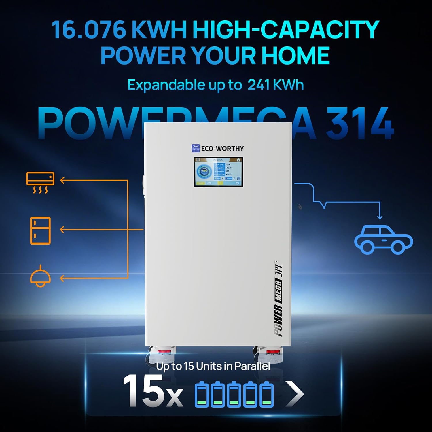 Step-by-step guide for buy ECO-WORTHY Powermega 48V battery,ECO-WORTHY Powermega 48V 314Ah review,is ECO-WORTHY 48V battery worth buying,best off-grid solar battery 48V,LiFePO4 battery with active balancing BMS,ECO-WORTHY Powermega pros cons - complete tutorial