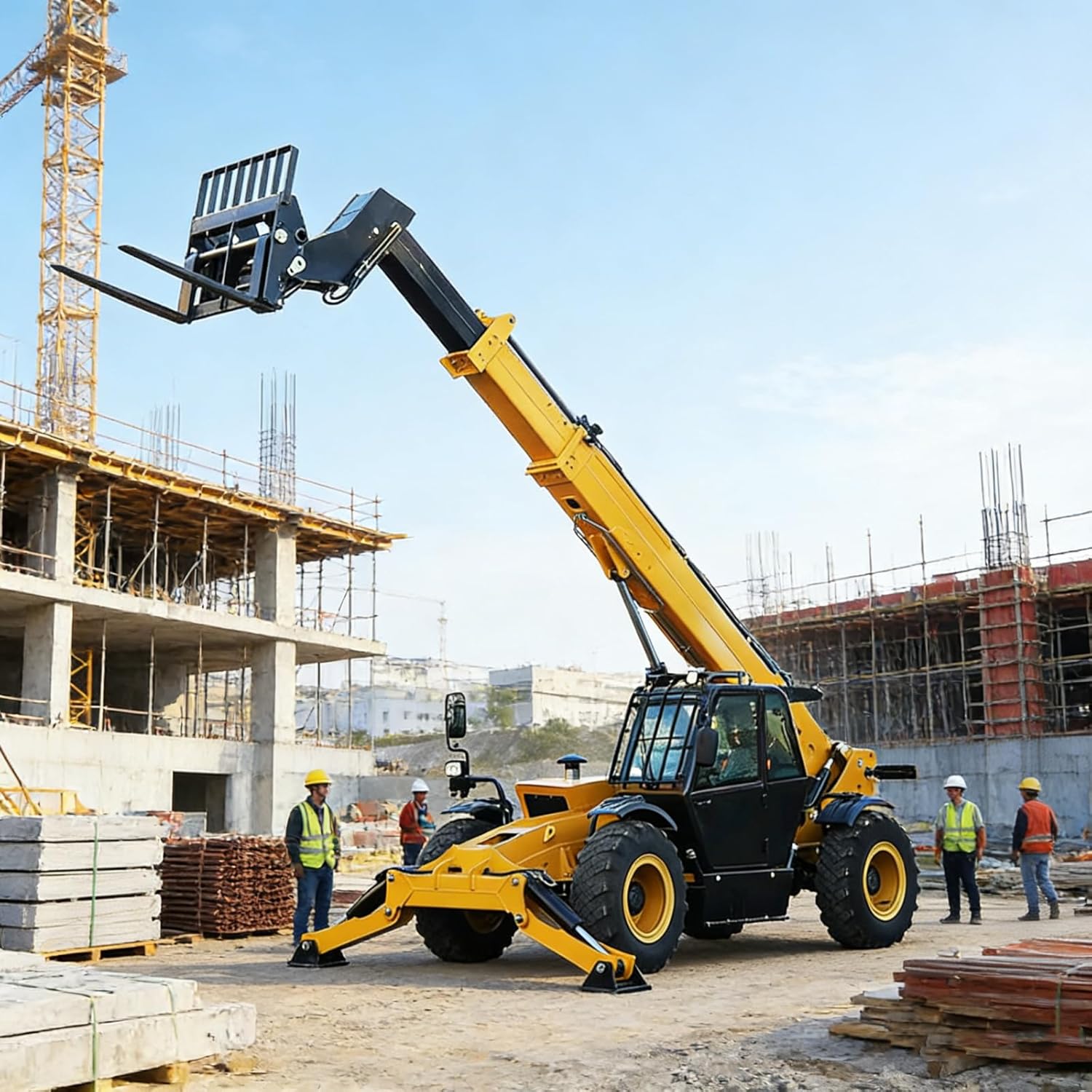 buy telehandler telescopic forklift,should I buy a telehandler forklift,telehandler forklift pros cons,telehandler forklift worth buying,best telehandler for construction,telehandler vs forklift comparison - detailed features and technical specifications