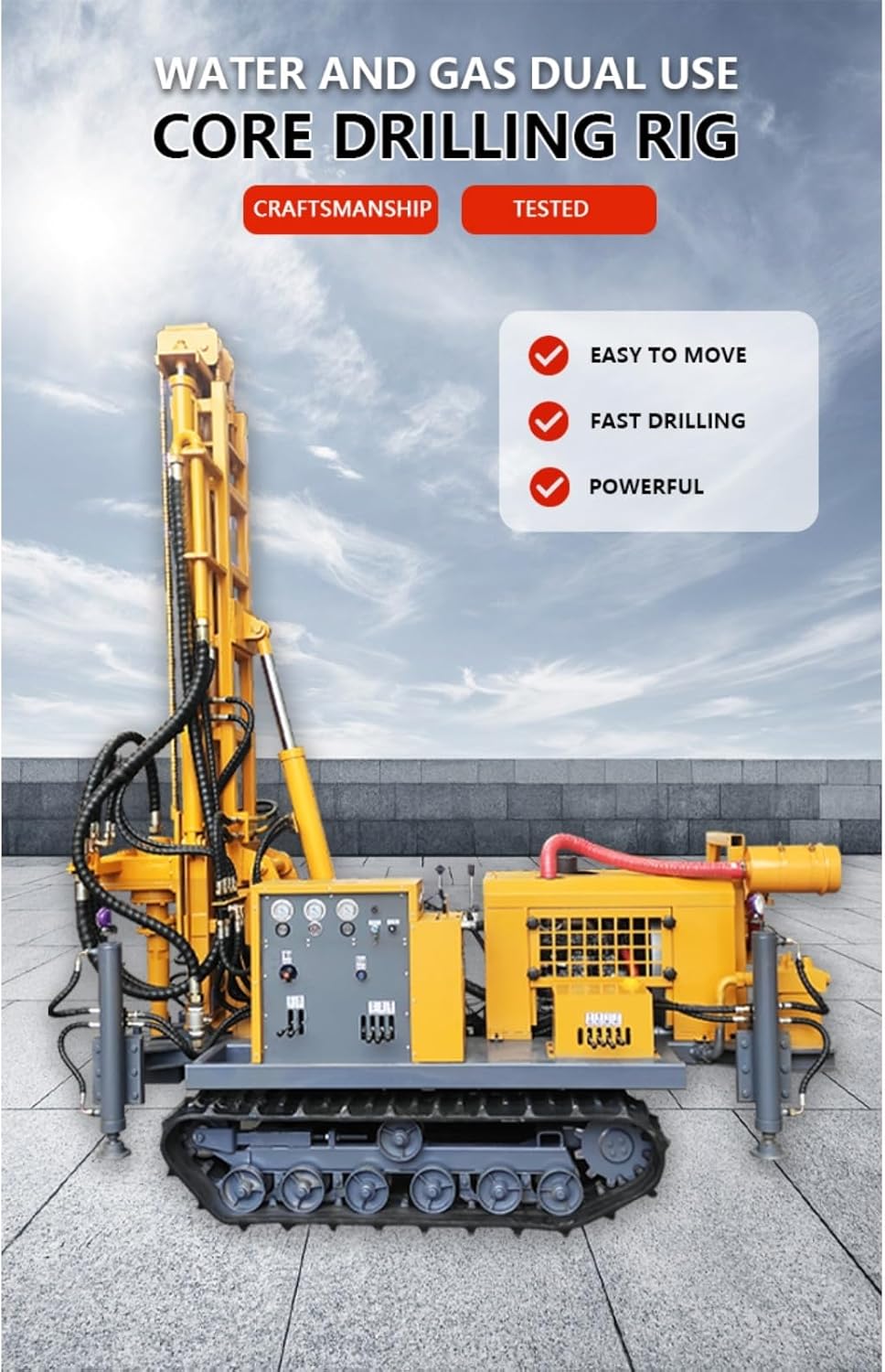 dual power water well drilling rig,water well drill rig for sale,pneumatic hydraulic drilling machine,should I buy a water well drill rig,water well drilling rig pros cons,best borehole drilling machine unboxing and complete package contents