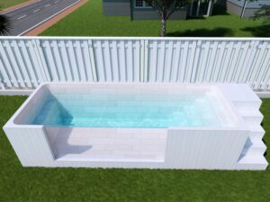 Image 1 of fiberglass swimming pool 22ft
