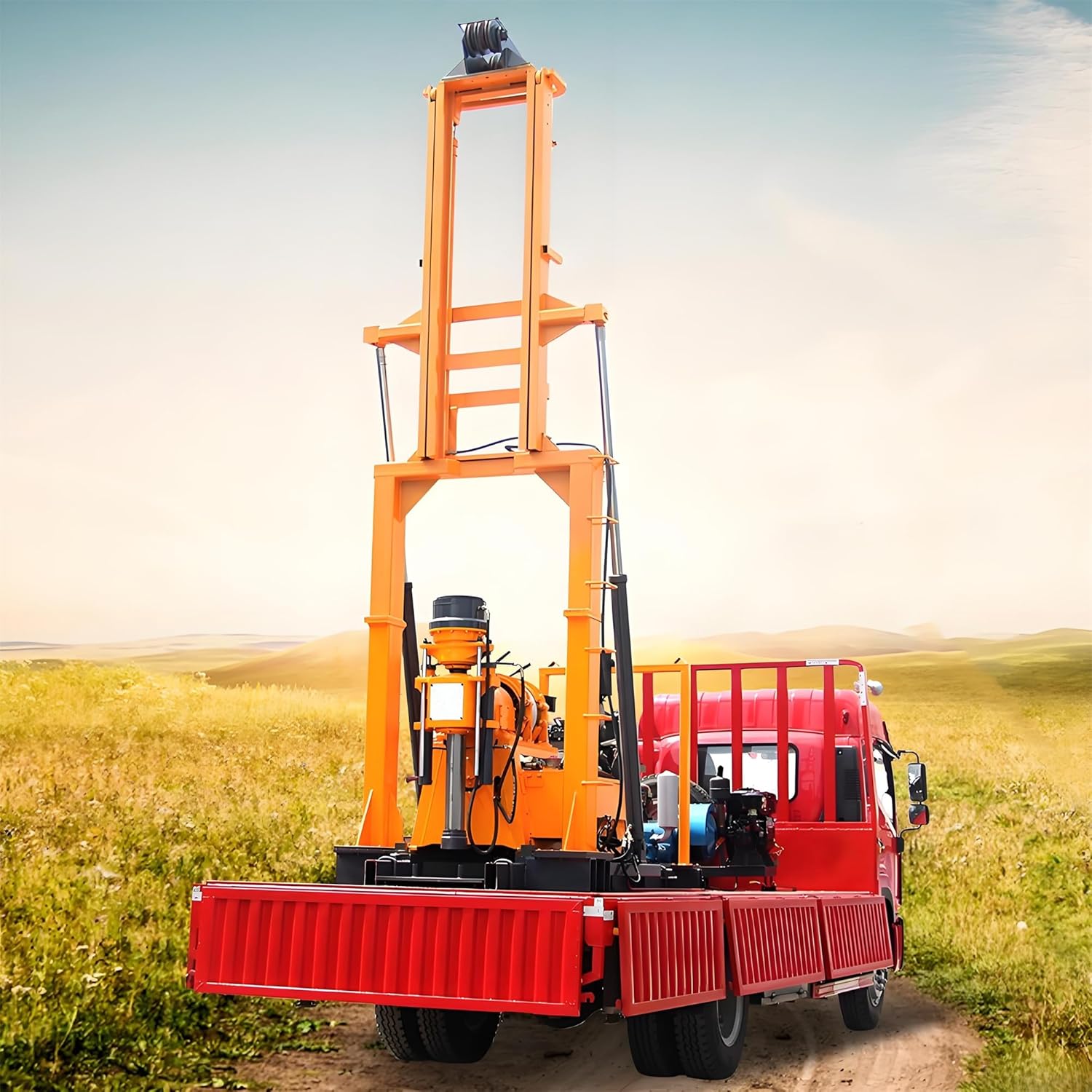 truck-mounted water well drilling rig review,best truck-mounted drilling rig,water well drilling rig pros cons,truck mounted borehole machine worth buying,mobile water well drill vs alternatives,should I buy truck-mounted drill rig unboxing and complete package contents
