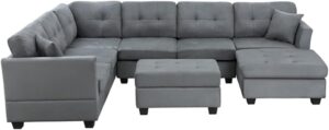 Image 1 of u-style upholstery sectional sofa review